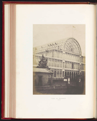 Gezicht op het Crystal Palace in Londen tijdens de Great Exhibition of the Works of Industry of All Nations in 1851, C.M. Ferrier & F. von Martens (attributed to), 1851 Canvas Print