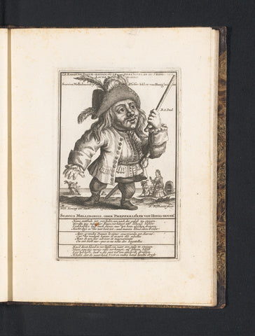 The Dwarf Suavius Mellidonius, 1720, Fopje Folkema, 1718 - 1720 Canvas Print
