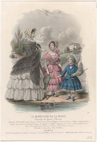 Le Moniteur de la Mode, juni 1851, No. 297 : Modes de la M