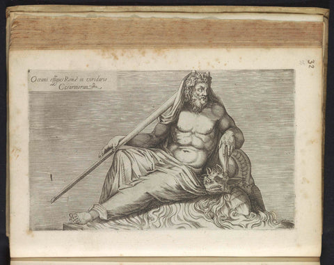 Sculpture of Oceanus, anonymous, 1584 Canvas Print