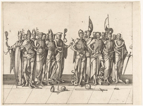 Procession of the Dead, Pieter van der Borcht (I), 1558 - 1619 Canvas Print