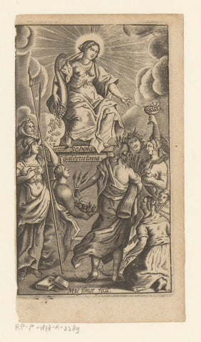 Personification of generosity (Liberalitas), Matthias of Sommer, 1649 Canvas Print