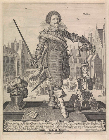 Portrait of Frederik Hendrik, Prince of Orange, Willem Outgertsz. Akersloot, c. 1628 Canvas Print