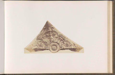 Plaster model for a vault decoration of the Palais du Louvre by J. Taxil, Édouard Denis Baldus, c. 1855 - c. 1857 Canvas Print