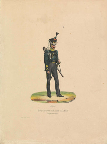 Hunter in large kit, 1820-1825, De la Cour, 1820 - 1830 Canvas Print