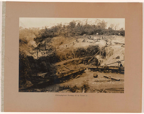 Kollongdagbouw Koollaag A2 at Tunnel 12, anonymous, 1921 - 1922 Canvas Print