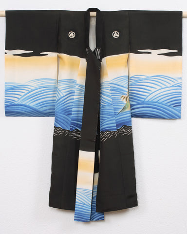 Boys miyamairi kimono with jumping carp, anonymous, 1920 - 1940 Canvas Print