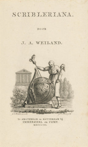 Title page for: J.A. Weiland, Scribleriana, 1811, Jacob Ernst Marcus, 1811 Canvas Print