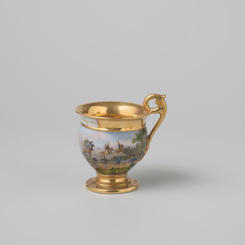 Cup with the Battle of Quatre Bras, anonymous, in or after 1815 Canvas Print