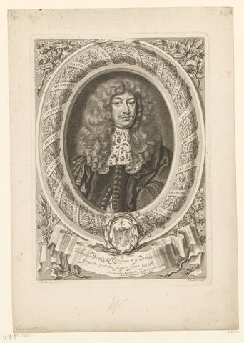 Portret van Christoph Karl Wölcker, Jakob von Sandrart, 1680 Canvas Print