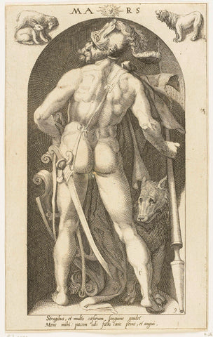 Mars, Nicolaas Braeu, 1598 Canvas Print