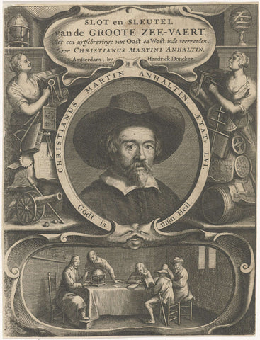 Portrait of Christian Martin Anhaltin, Reinier van Persijn, 1659 Canvas Print