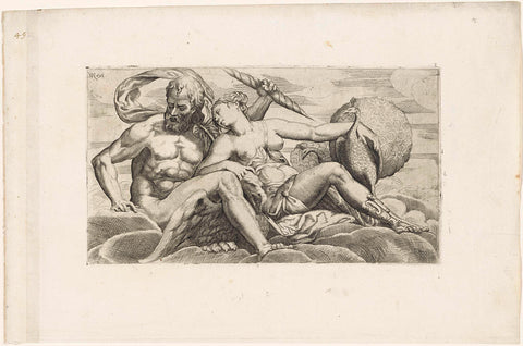 Jupiter and Juno, anonymous, 1540 - 1570 Canvas Print