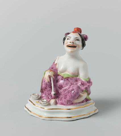 Seated Figure (pagoda), Meissen porcelain manufactory, c. 1730 - c. 1735 Canvas Print