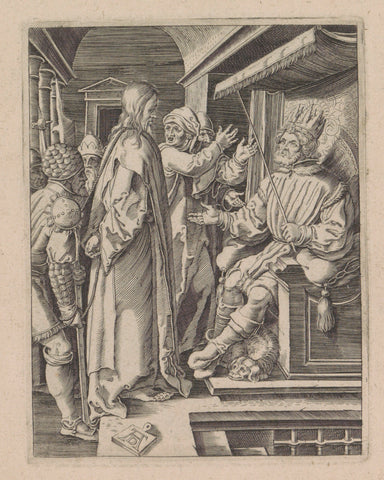 Christ before Herod, Albrecht Dürer, 1610 - 1620 Canvas Print