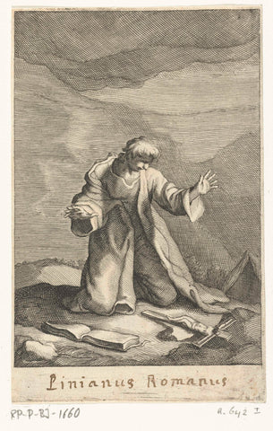 Saint Pinian of Rome, Frederick Bloemaert, after 1636 - c. 1670 Canvas Print