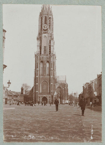 Nieuwe kerk te Delft, Frits Freerks Fontein Fz. (attributed to), 1902 Canvas Print