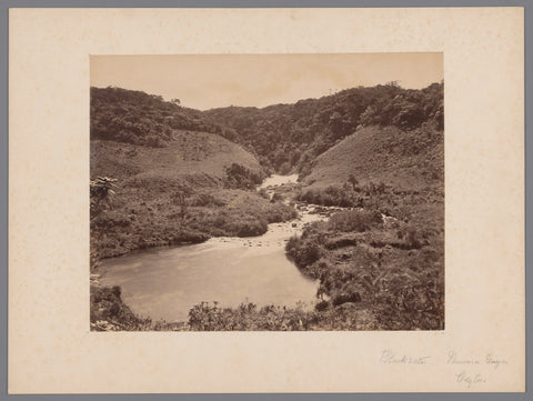 Blackwater, Nuwara Eliya, Ceylon, Sri Lanka, anonymous, c. 1875 - c. 1910 Canvas Print