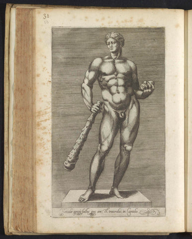 Sculpture of Hercules, anonymous, 1584 Canvas Print