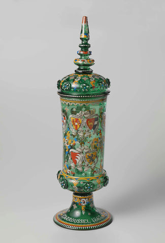 Carousel goblet, Anton Ambros Egermann (attributed to), 1863 Canvas Print