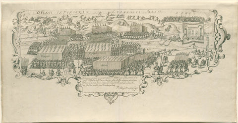 Battle of the Leffingedijk between the State troops of Ernst Casimir of Nassau and the Spanish troops of Albrecht of Austria, 1600, Floris Balthasarsz. of Berckenrode, 1600 Canvas Print