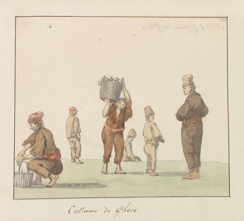 Costumes of Gozo Island, Louis Ducros, 1778 Canvas Print