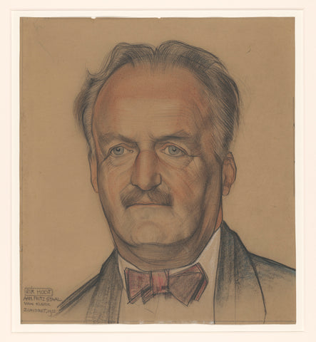 Portrait of Rik Roland Holst, Michel de Klerk, 1921 Canvas Print