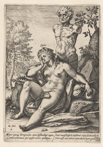 Rust (Quies), Hendrick Goltzius, 1582 Canvas Print