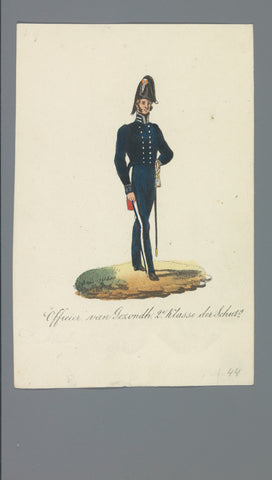 Officer of Gezondh. 2nd Class of Schut.ij, Albertus Verhoesen (attributed to), 1835 - 1850 Canvas Print