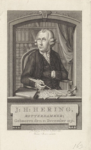 Portrait of Johan Hendrik Hering, Theodoor Koning, 1790 Canvas Print