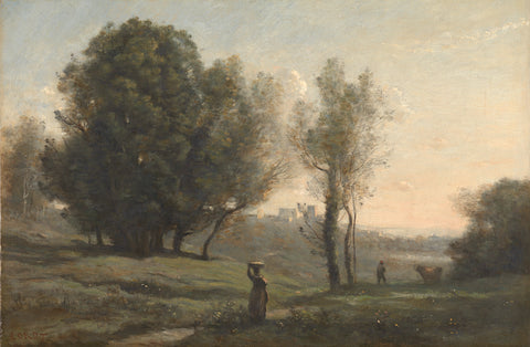 Landscape, Camille Corot, c. 1872 Canvas Print