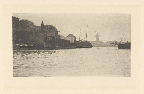 View of the North Sea from Great Yarmouth, Peter Henry Emerson (attributed to), 1887 - 1890 Canvas Print