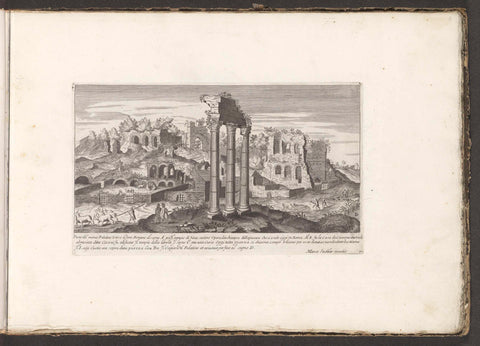 Temple of Jupiter Stator with the Temple of Jupiter Stator, anonymous, 1680 Canvas Print