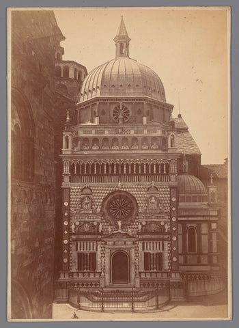 Exterior of the Cappella Colleoni in Bergamo, anonymous, 1851 - 1900 Canvas Print