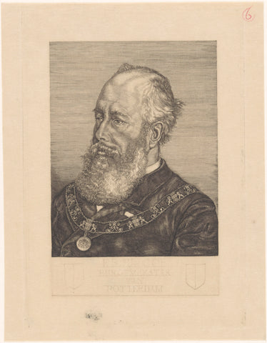 Portrait of Frederik Bernard s'Jacob, Pieter Dupont, 1906 Canvas Print