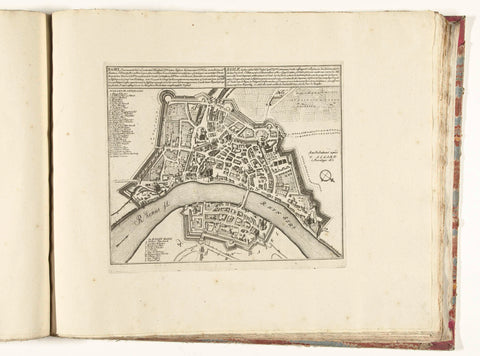 Map of Basel, ca. 1701-1713, Abraham Allard, 1701 - 1714 Canvas Print