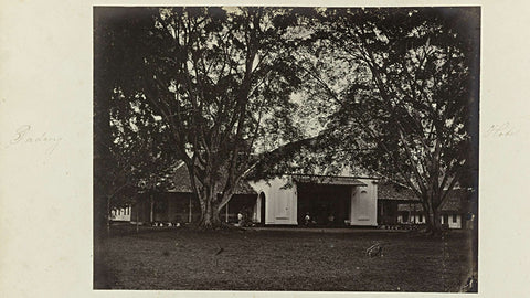 Padang. Hotel, Woodbury & Page, 1863 - 1869 Canvas Print