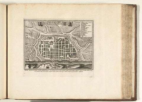 Map of Pavia, 1726, Abraham Allard, 1726 Canvas Print