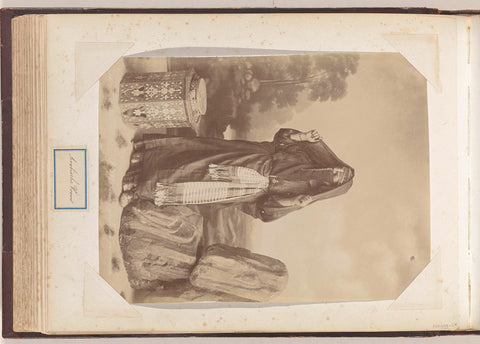 Portrait of a Veiled Arab Woman, C. & G. Zangaki, c. 1870 - c. 1890 Canvas Print