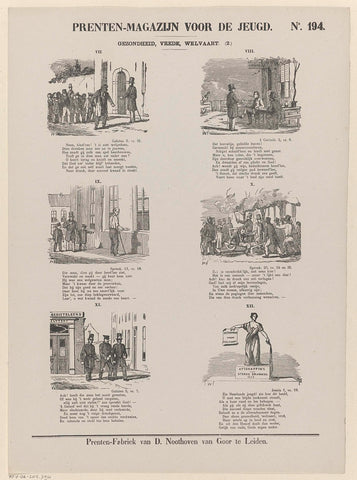 Health, peace, prosperity. (2.), Monogrammist WF (printmaker), 1850 - 1881 Canvas Print