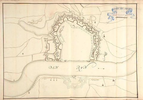 Map of Bonn, ca. 1701-1715, Samuel Du Ry de Champdoré, 1701 - 1715 Canvas Print