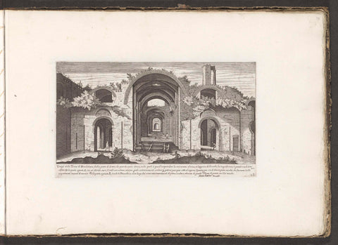 Baths of Diocletian, anonymous, 1680 Canvas Print