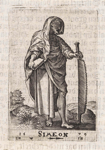 H. Simon Zelotes, Johannes Wierix (attributed to), 1609 Canvas Print