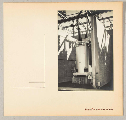 An oil switch in an electricity plant at a well-known location in the United States, Wouter Cool (attributed to), 1936 Canvas Print