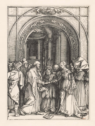 Marriage of Mary, Albrecht Dürer, 1502 - 1506 Canvas Print