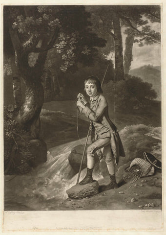 Portrait of James Sayer at the age of thirteen, Richard Houston, 1772 Canvas Print