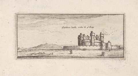 View of Queenborough Castle, Wenceslaus Hollar, 1625 - 1677 Canvas Print