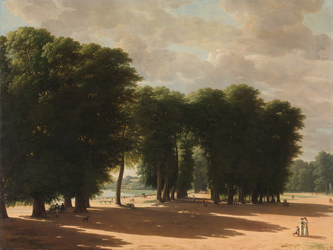 The Entrance to the Park of Saint-Cloud, Paris, Pieter Rudolph Kleijn, 1809 Canvas Print