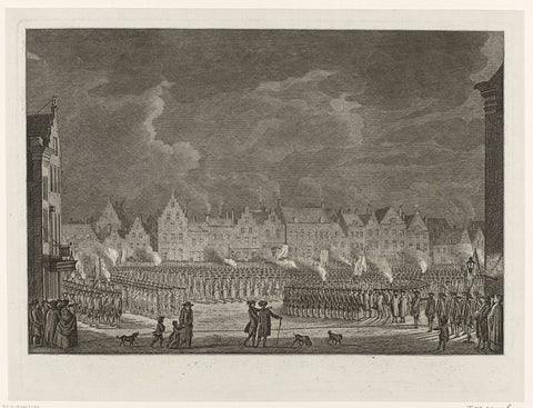 Schutterij takes the oath at Utrecht, 1786, anonymous, 1786 Canvas Print