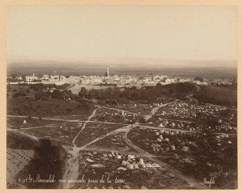 View of Ramla in Israel, Bonfils, c. 1895 - c. 1915 Canvas Print